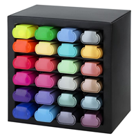 ROTULADOR FLUOR FABER CASTELL TEXTLINER 46 SET DE MESA 24 COLORES