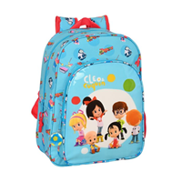 MOCHILA SAFTA CLEO&CUQUIN GOOD NIGHT ADAPTABLE A CARRO 34X26 L23