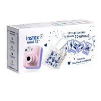 Cámara Fujifilm Instax Mini 12 Rosa - Incluye 10 films y bolsa